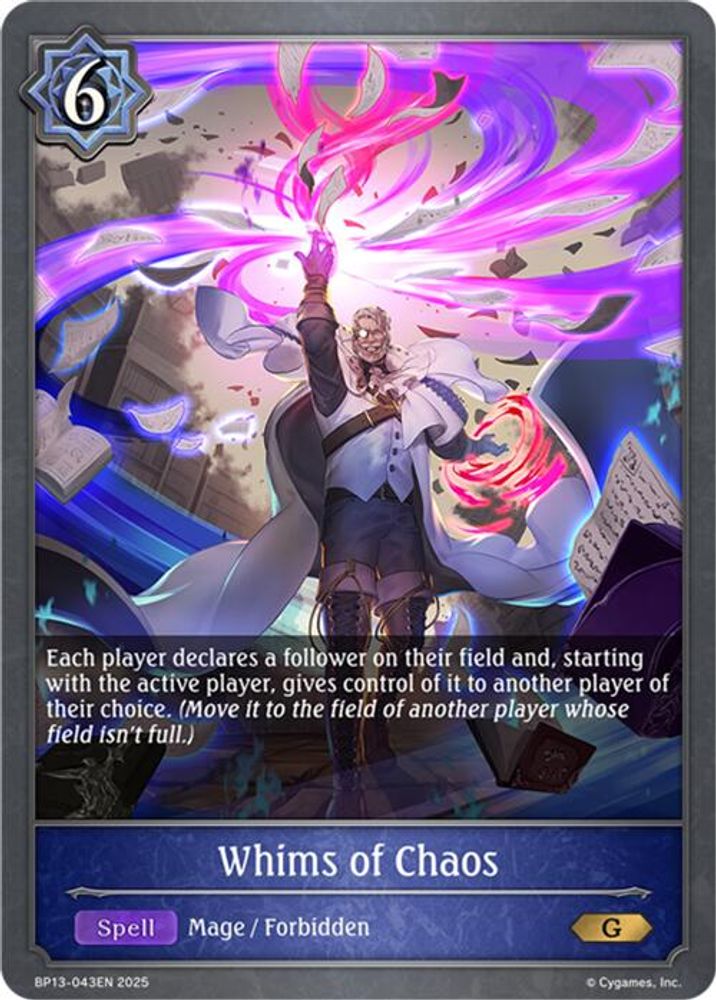 Whims of Chaos, Standard, front