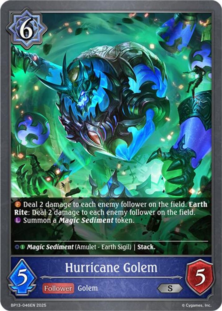 Hurricane Golem, Standard, front