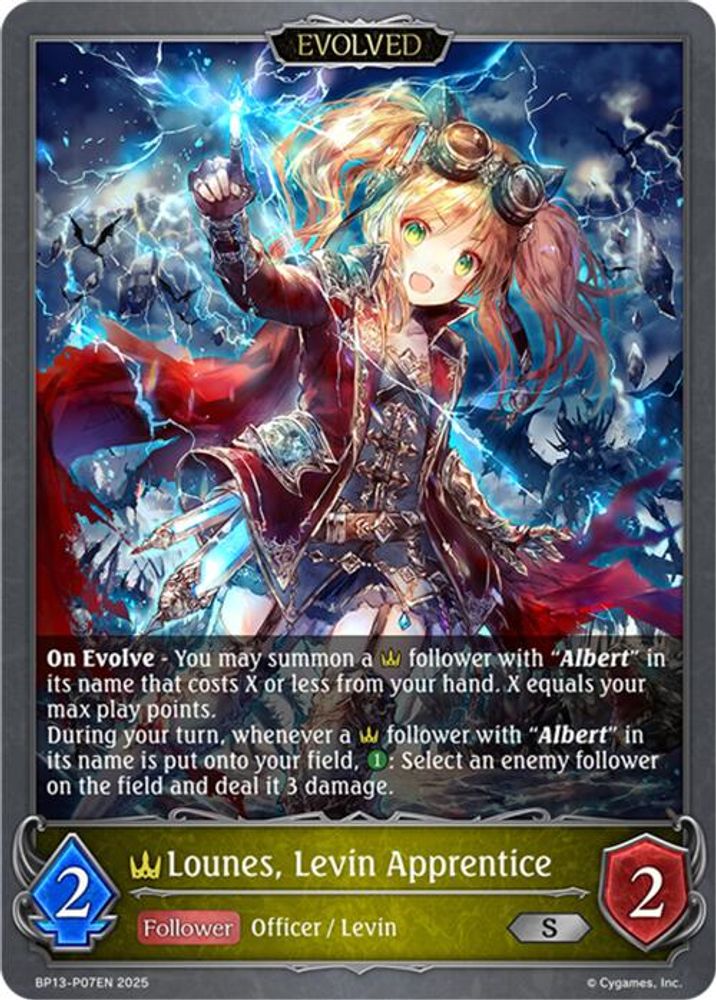 Lounes, Levin Apprentice (Evolved) - P07 (Foil), Standard, front