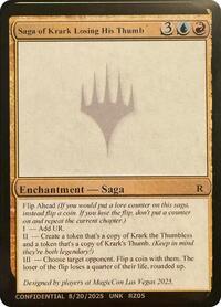 Saga of Krark Losing His Thumb, Un-Known Event Playtest Cards