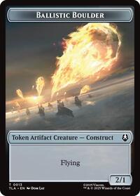 Ballistic Boulder // Food (0019) Double-Sided Token, Avatar: The Last Airbender