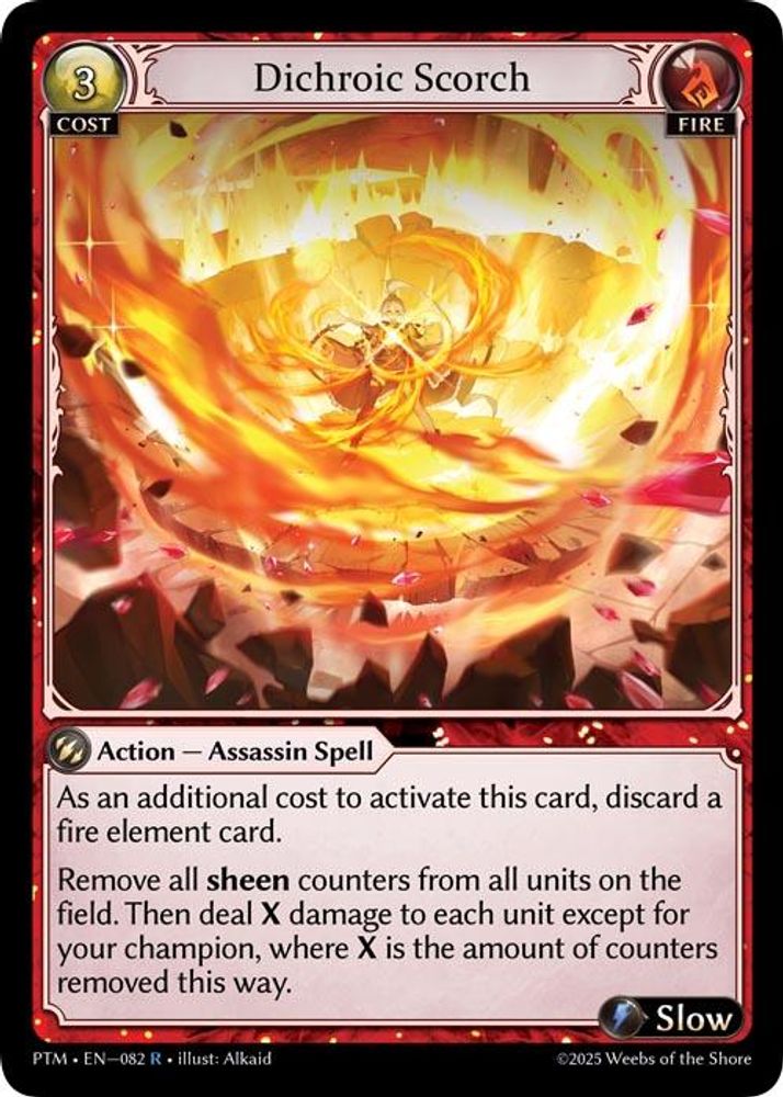 Dichroic Scorch, Standard, front