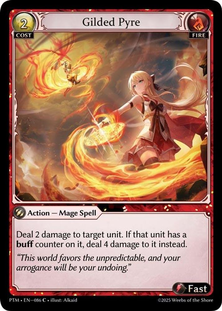 Gilded Pyre, Standard, front