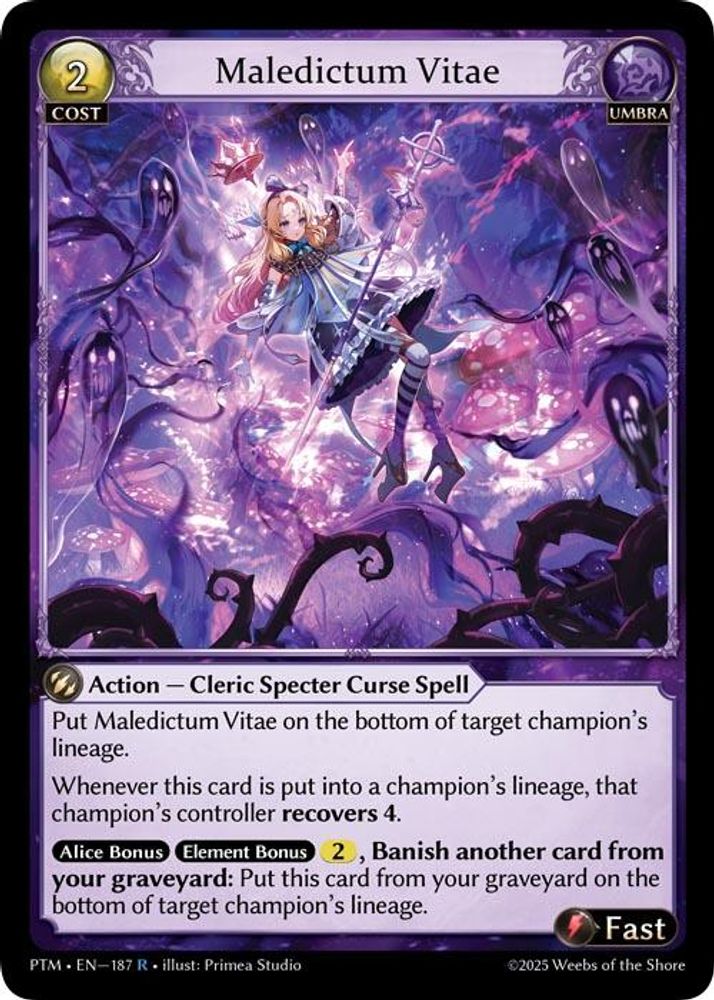 Maledictum Vitae, Standard, front
