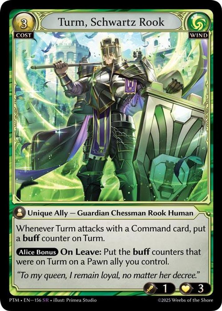 Turm, Schwartz Rook, Standard, front