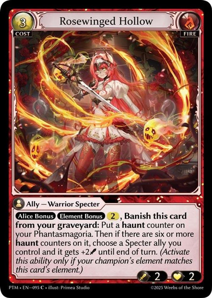 Rosewinged Hollow (Curio Foil), Standard, front