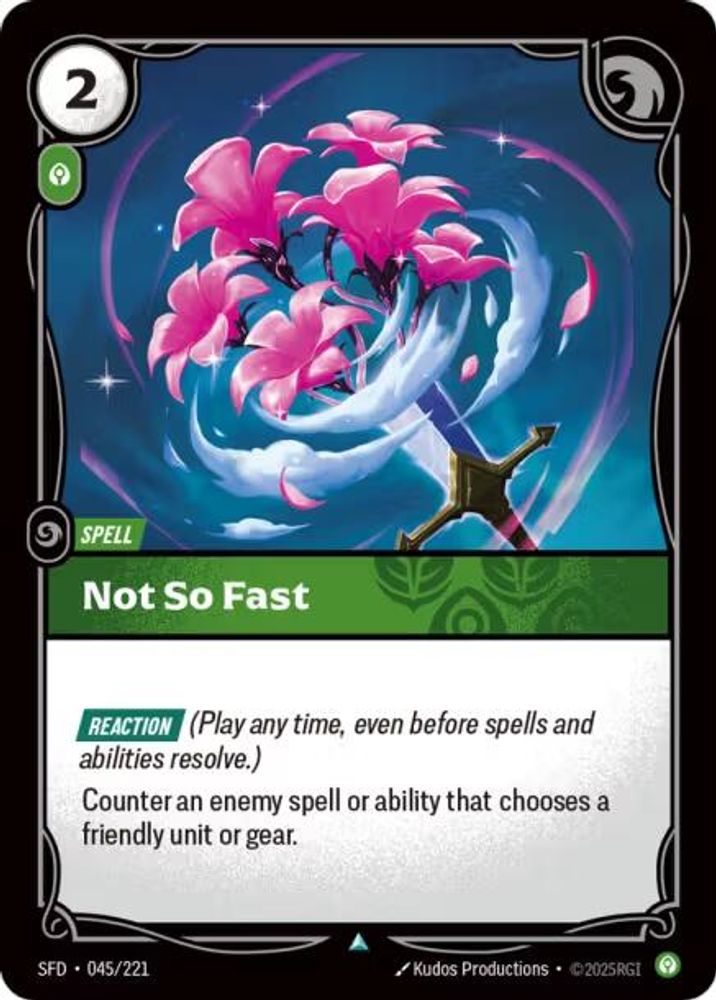 Not So Fast