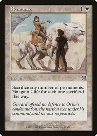 Renounce, Mercadian Masques