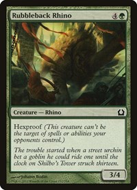 Rubbleback Rhino, Return to Ravnica