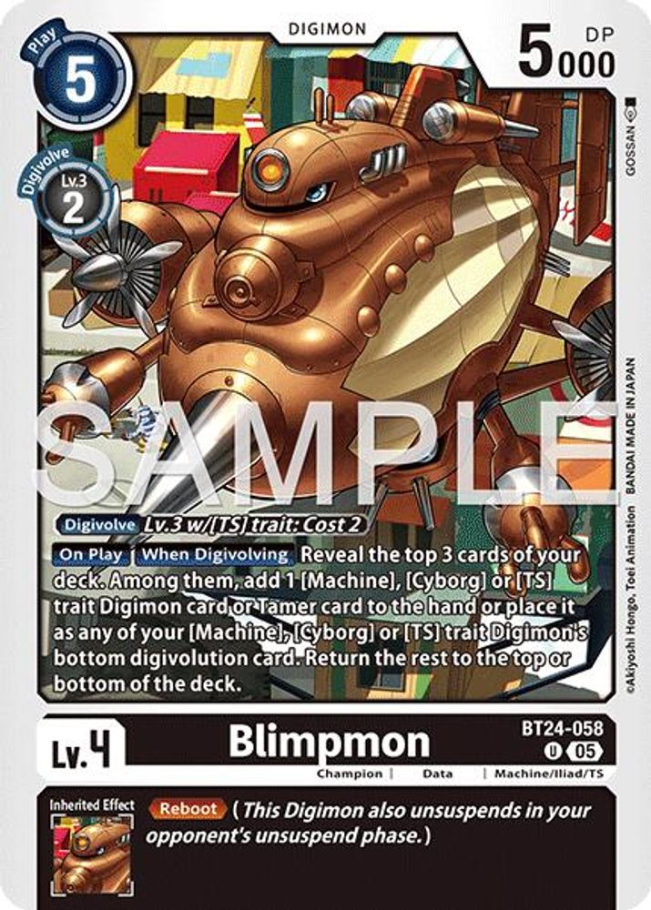 Blimpmon, Standard, front