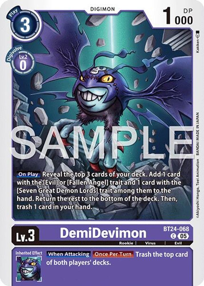 DemiDevimon, Standard, front
