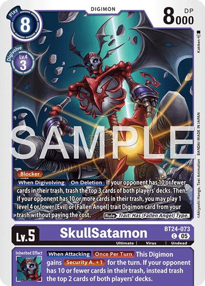SkullSatamon, Standard, front