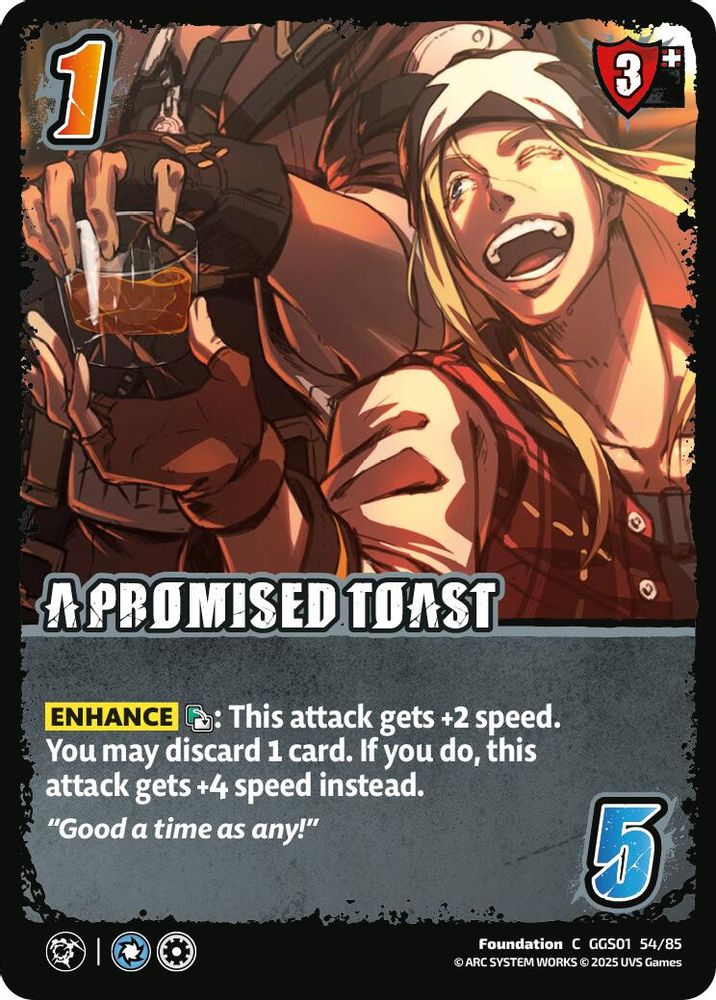 A PROMISED TOAST, Standard, front