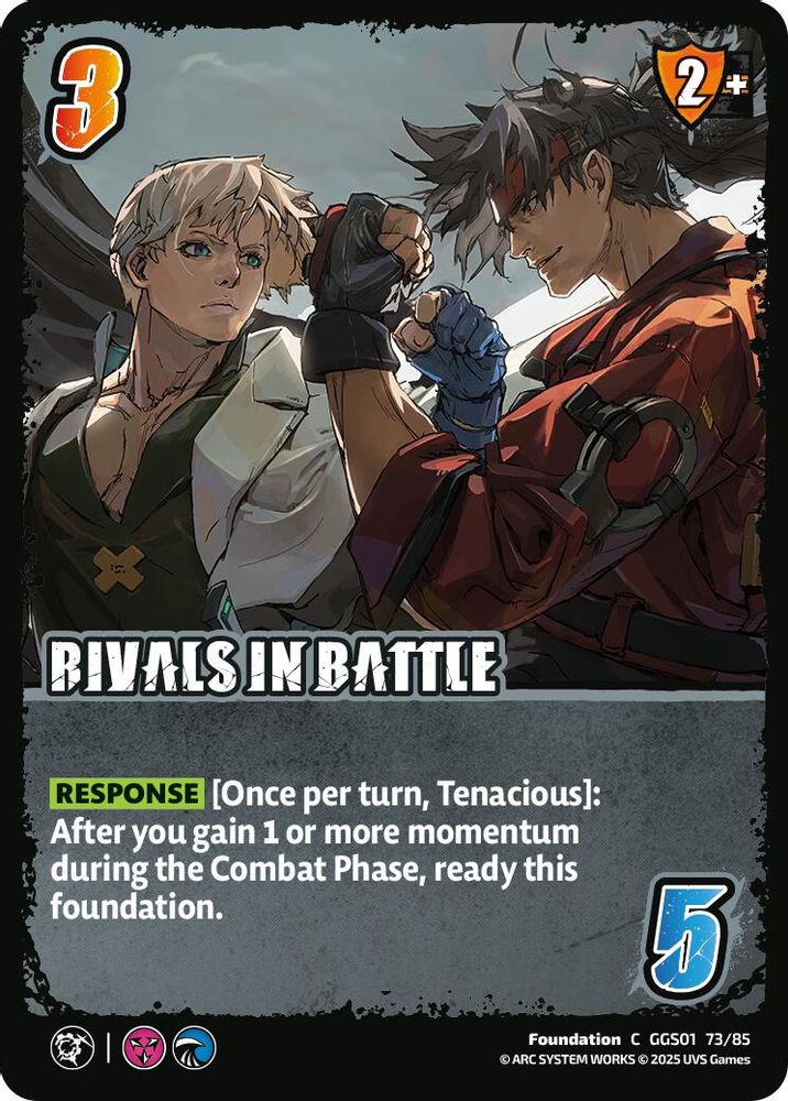 RIVALS IN BATTLE, Standard, front