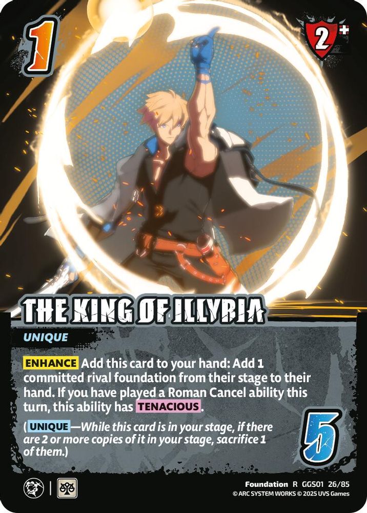 THE KING OF ILLYRIA, Foil, front