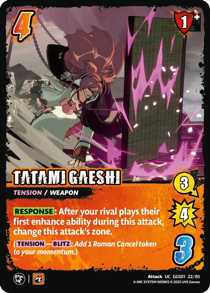 TATAMI GAESHI, Standard, front
