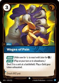 Wages of Pain