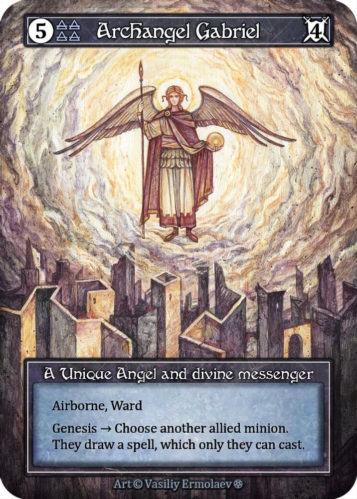 Archangel Gabriel (Foil), Foil, front