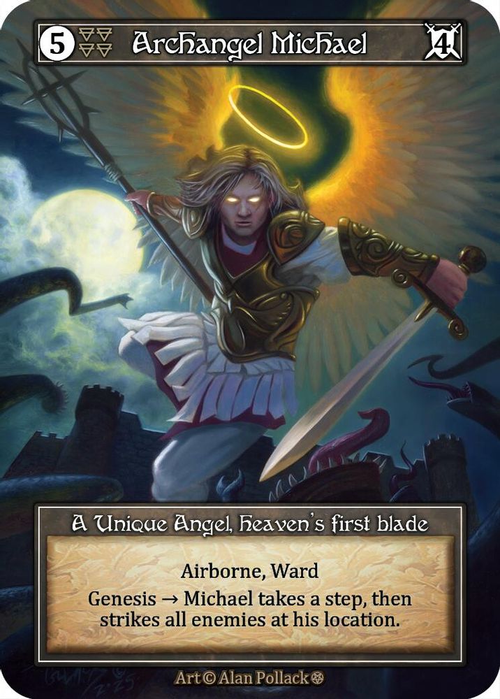 Archangel Michael (Foil), Foil, front