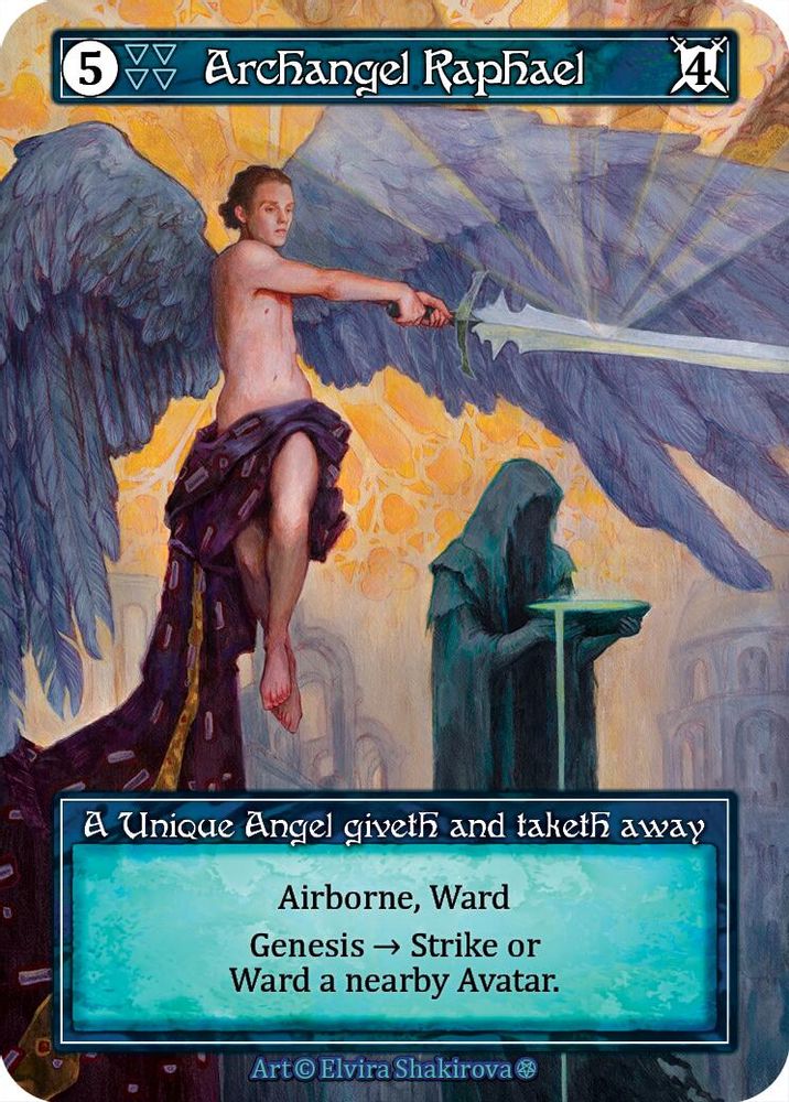 Archangel Raphael (Foil), Foil, front