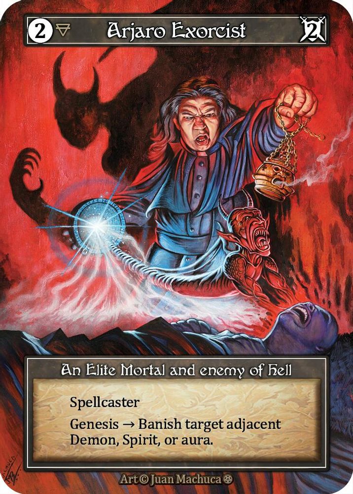 Arjaro Exorcist (Foil), Foil, front