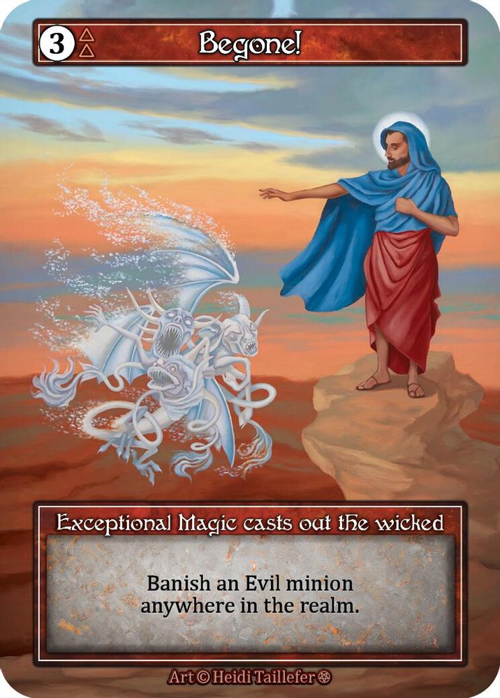Begone! (Foil), Foil, front