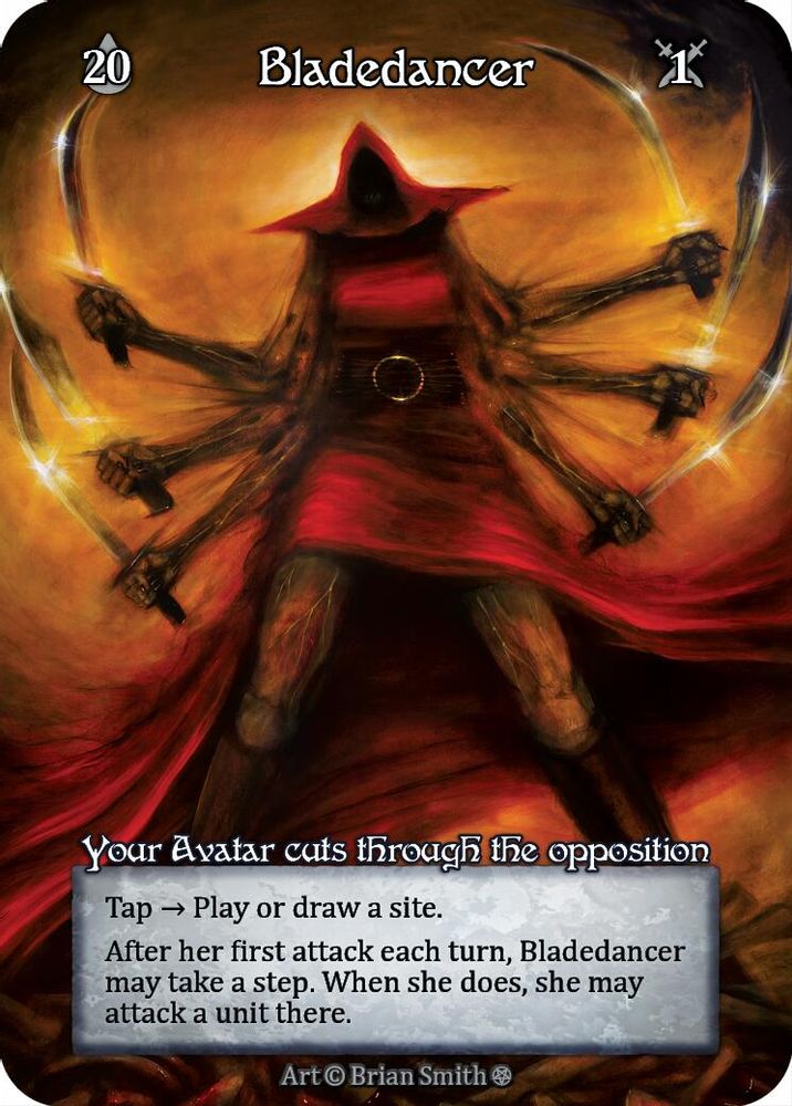 Bladedancer (Foil), Foil, front