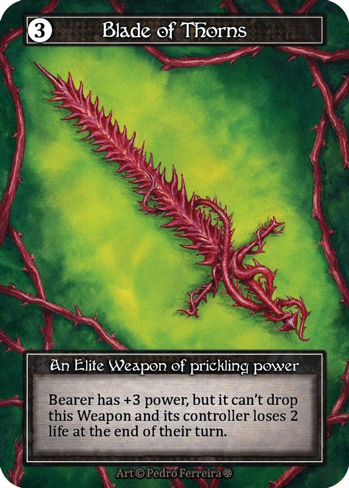 Blade of Thorns (Foil), Foil, front