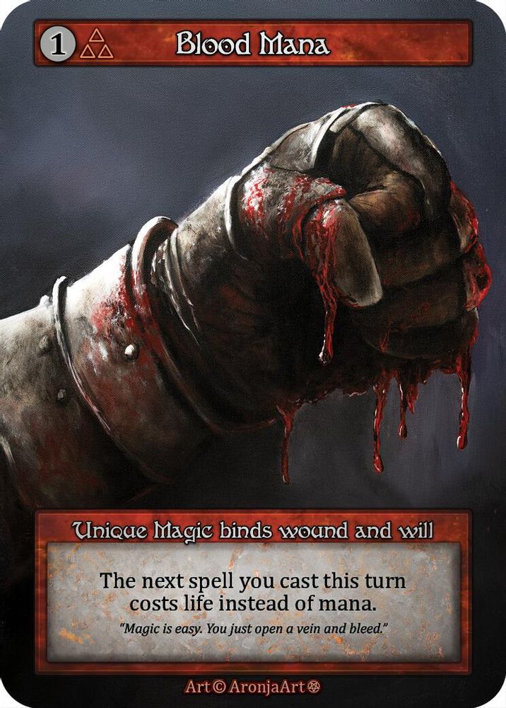 Blood Mana, Standard, front