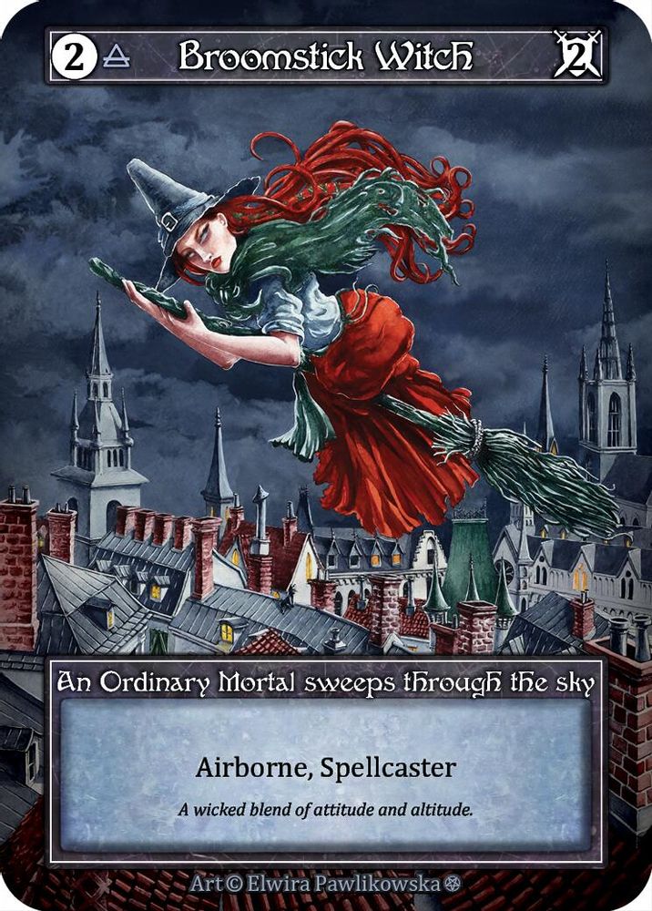 Broomstick Witch (Foil), Foil, front