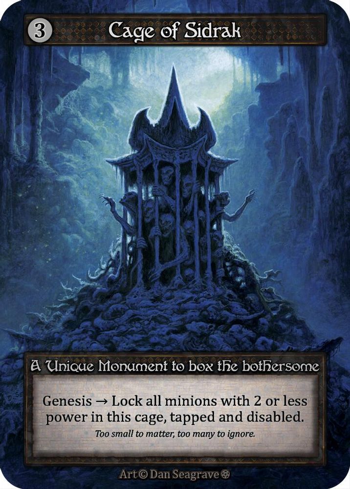 Cage of Sidrak, Standard, front