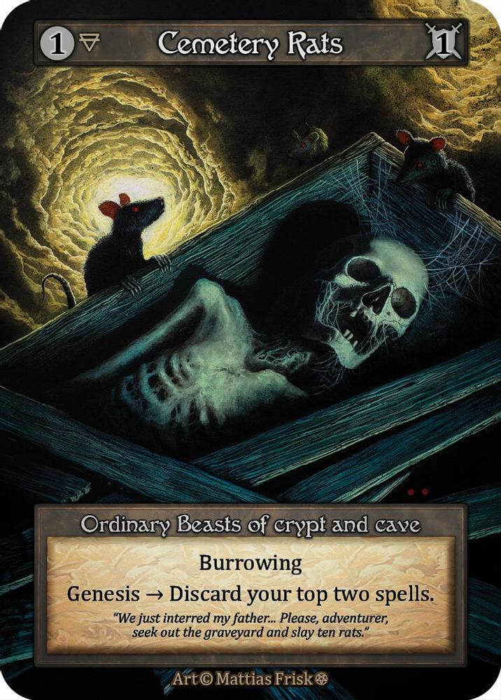 Cemetery Rats, Standard, front