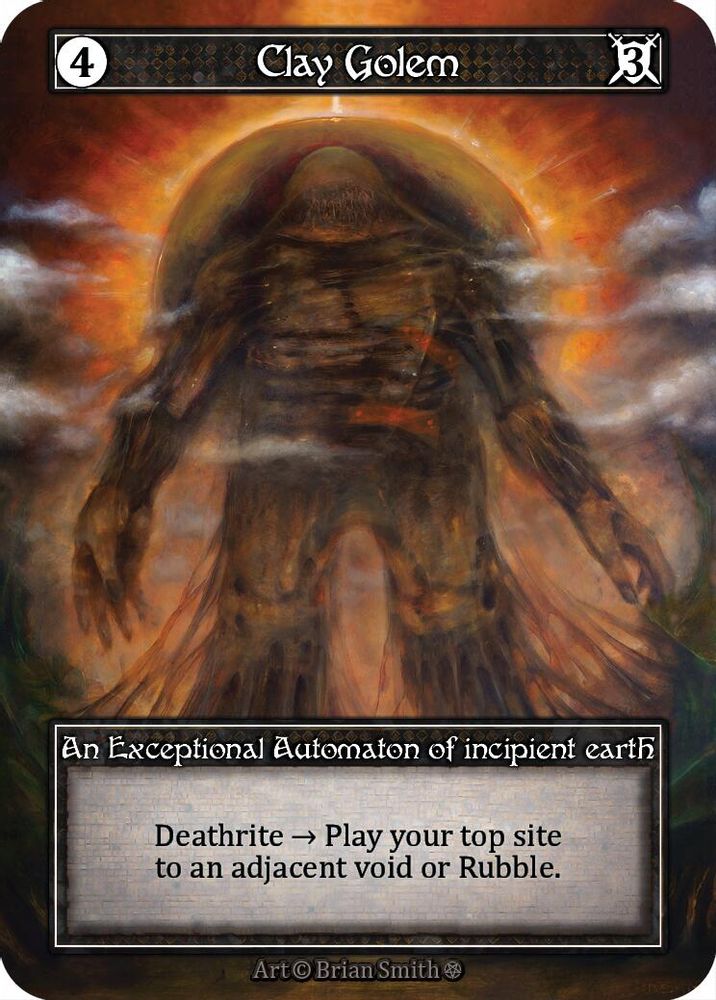Clay Golem (Foil), Foil, front
