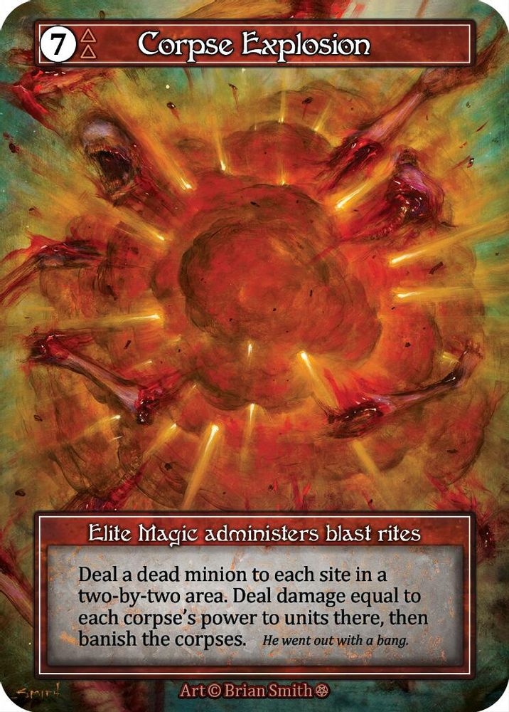 Corpse Explosion (Foil), Foil, front