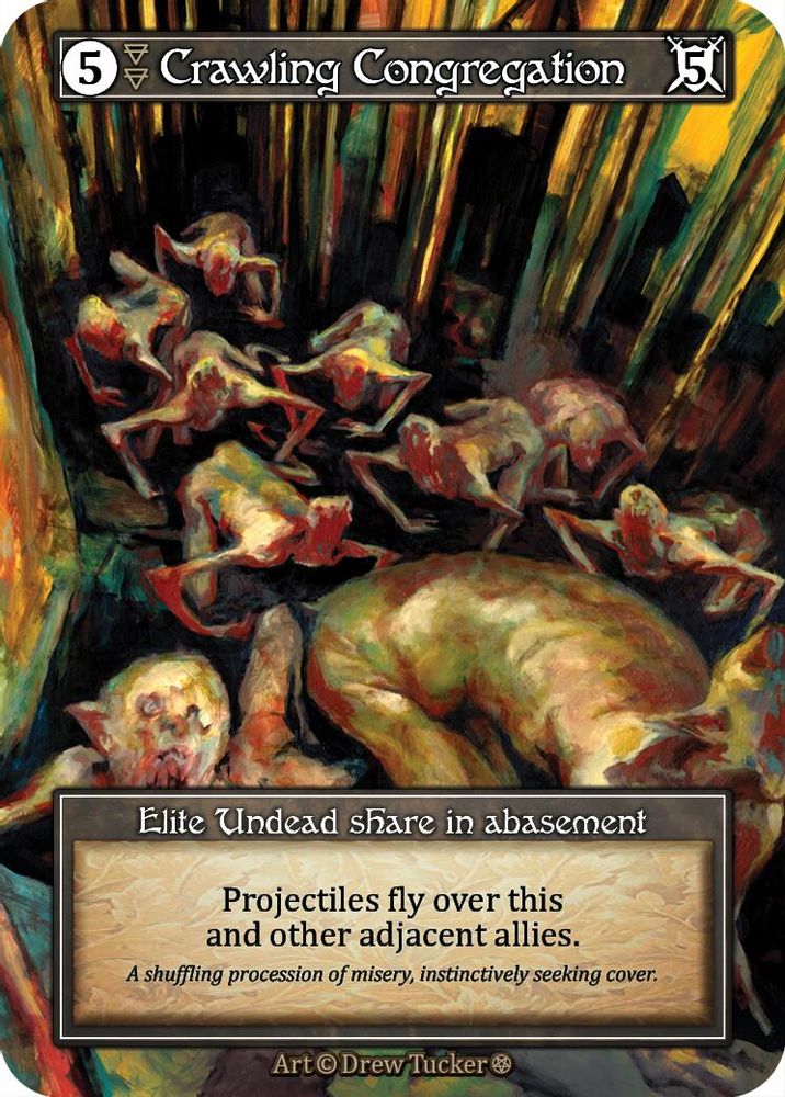 Crawling Congregation (Foil), Foil, front