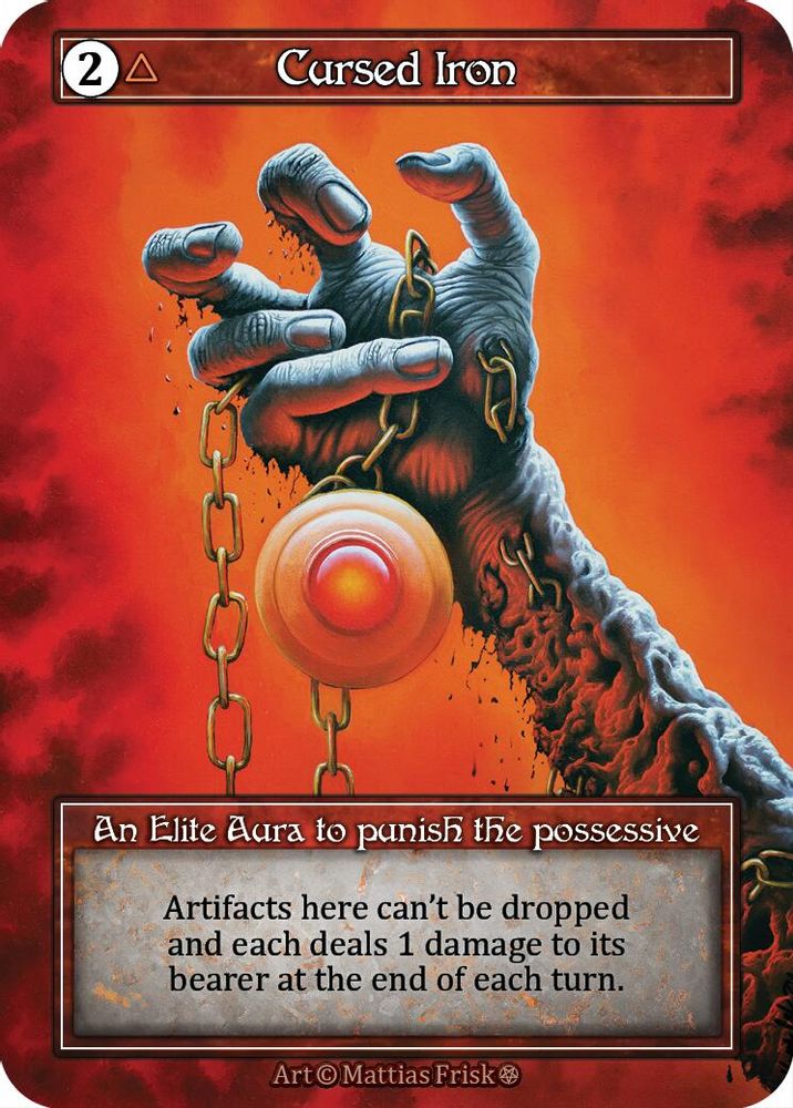 Cursed Iron (Foil), Foil, front