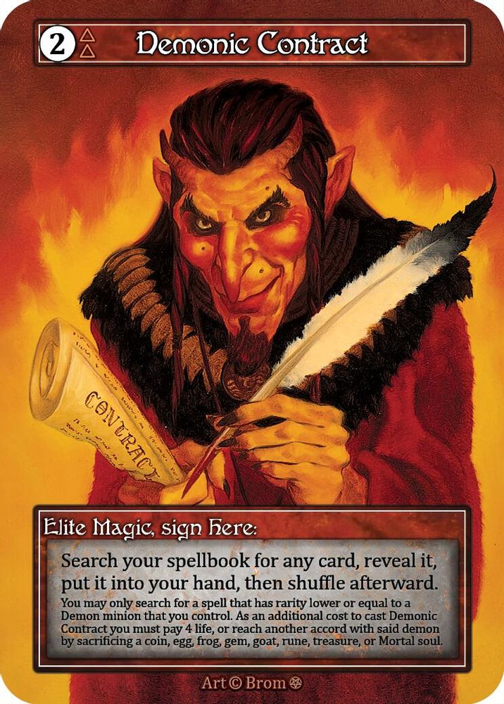 Demonic Contract (Foil), Foil, front