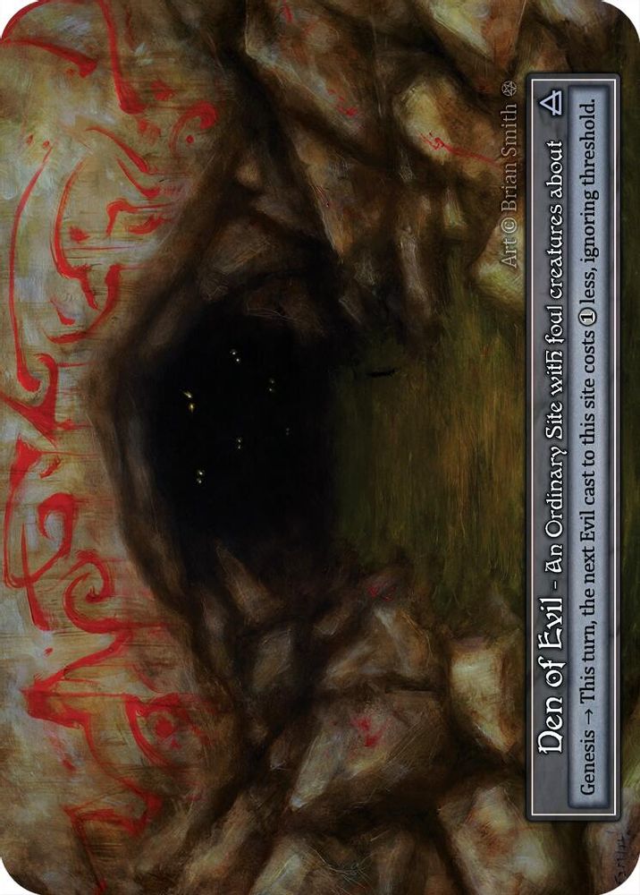 Den of Evil (Foil), Foil, front