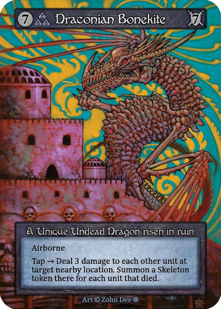Draconian Bonekite, Standard, front