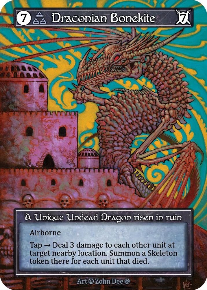 Draconian Bonekite (Foil), Foil, front