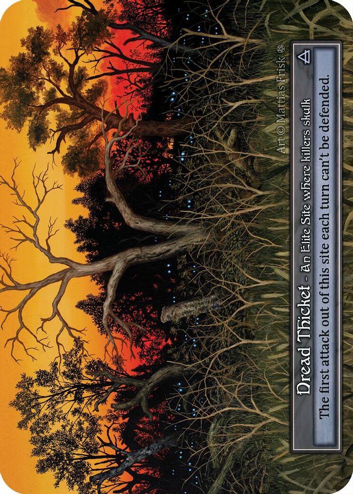 Dread Thicket (Foil), Foil, front