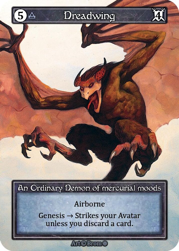Dreadwing (Foil), Foil, front