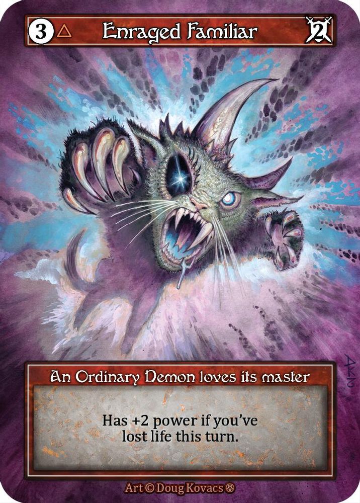 Enraged Familiar (Foil), Foil, front