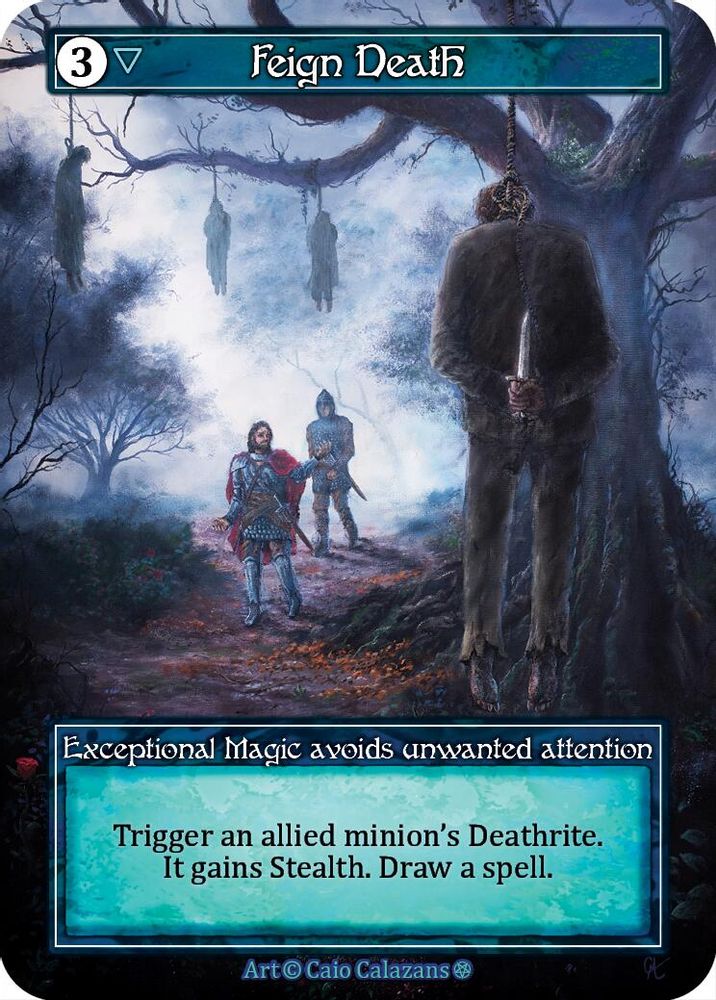 Feign Death (Foil), Foil, front