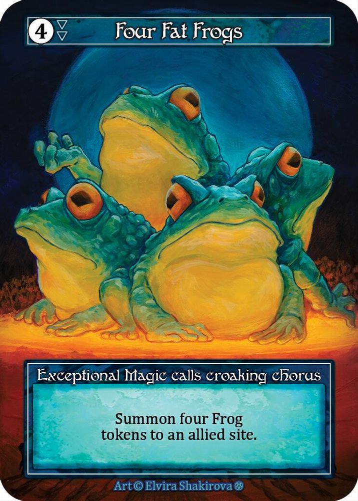 Four Fat Frogs (Foil), Foil, front