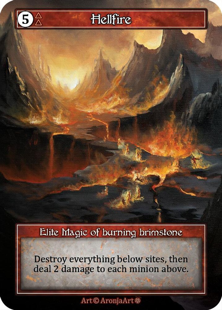 Hellfire (Foil), Foil, front