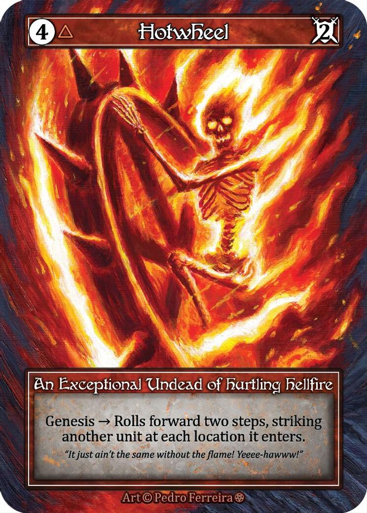 Hotwheel (Foil), Foil, front