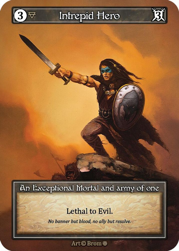 Intrepid Hero (Foil), Foil, front