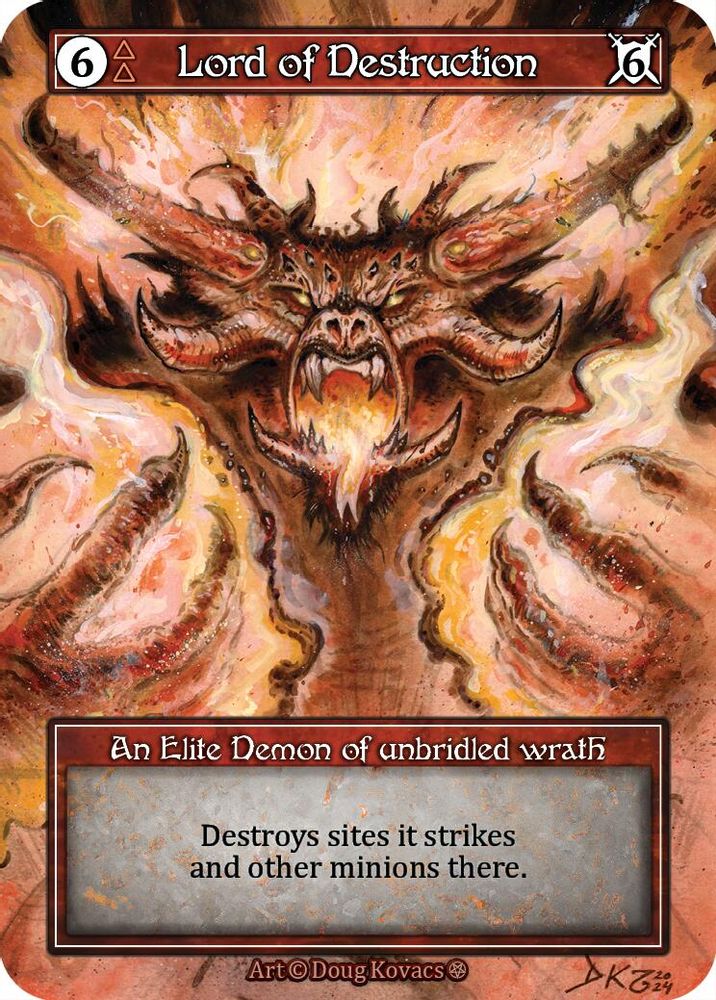Lord of Destruction (Foil), Foil, front