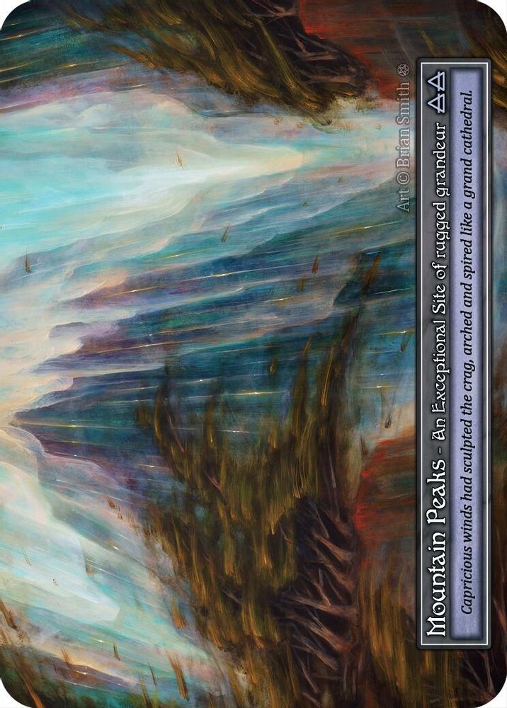 Mountain Peaks (Foil), Foil, front